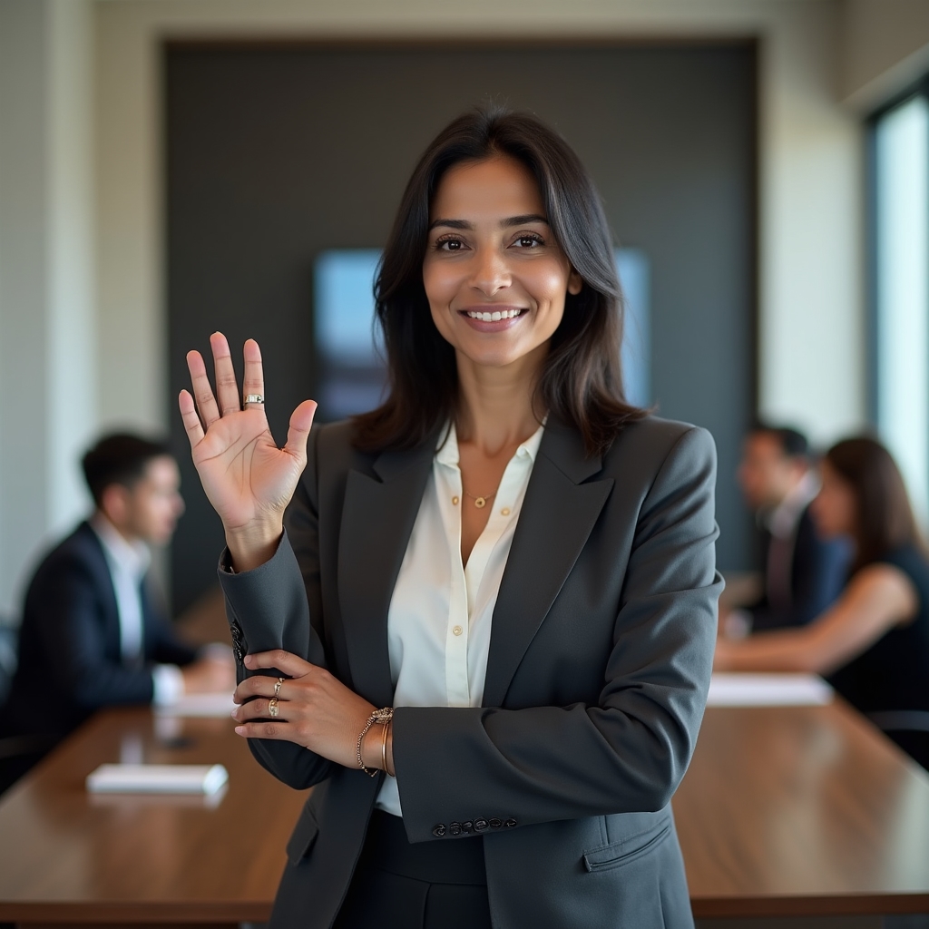 Experienced professional presenting at an advisory session in a modern conference setting
